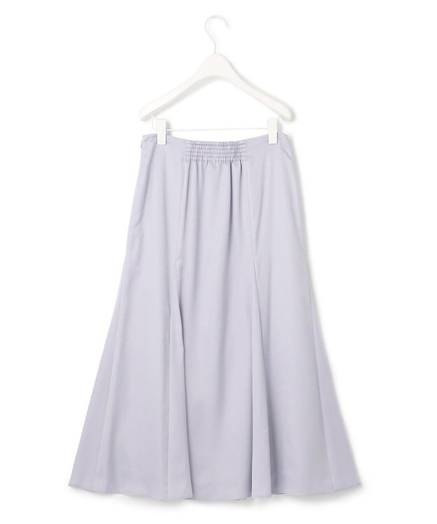 ICB 【洗える】 ルゼブフィブリルサテン スカート ライラックグレー系