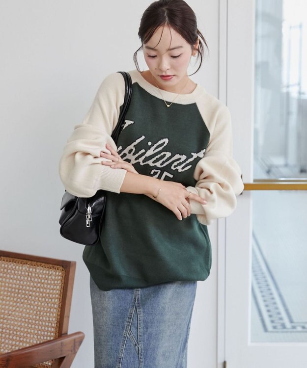 WEGO グラフィックニットBIGプルオーバー 柄21