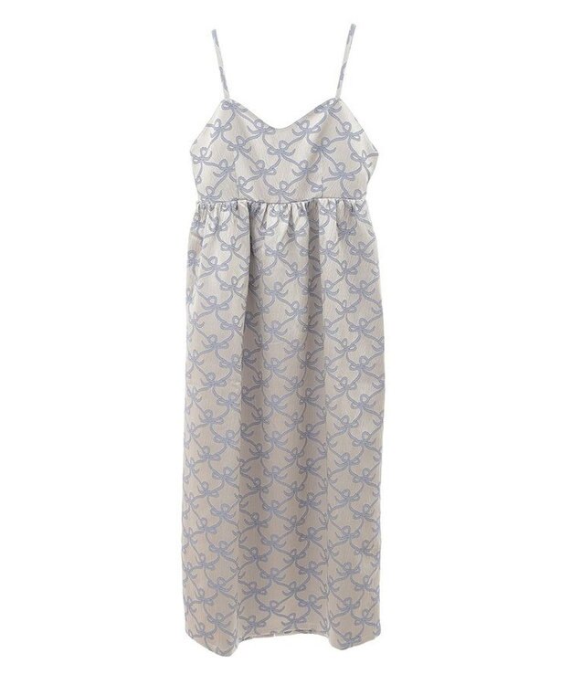 Green Parks ・ＳＵＧＡＲＳＰＯＯＮリボンジャカードキャミワンピ Beige