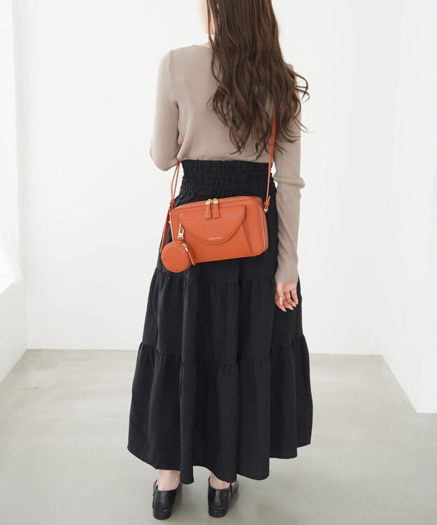 ACE BAGS & LUGGAGE Jewelna Rose ヴィクシー ショルダーバッグ 16231 ジュエルナローズ オレンジブラウン