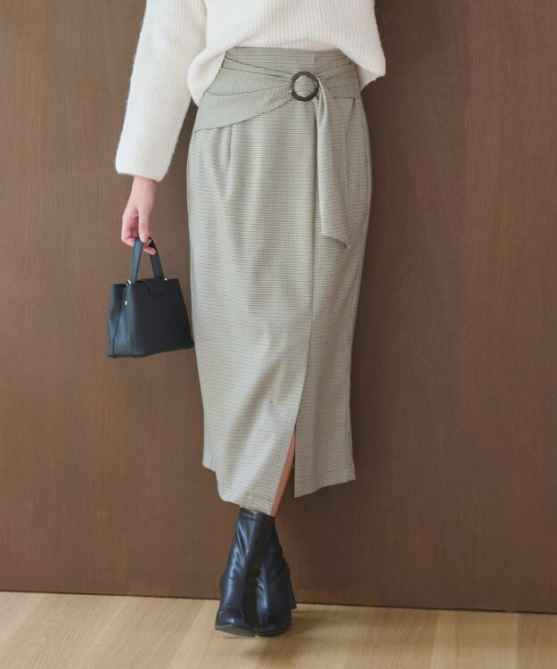 うさと　タイトスカート Lサイズ】フェザーレオパードニットタイトスカート｜BIGI online