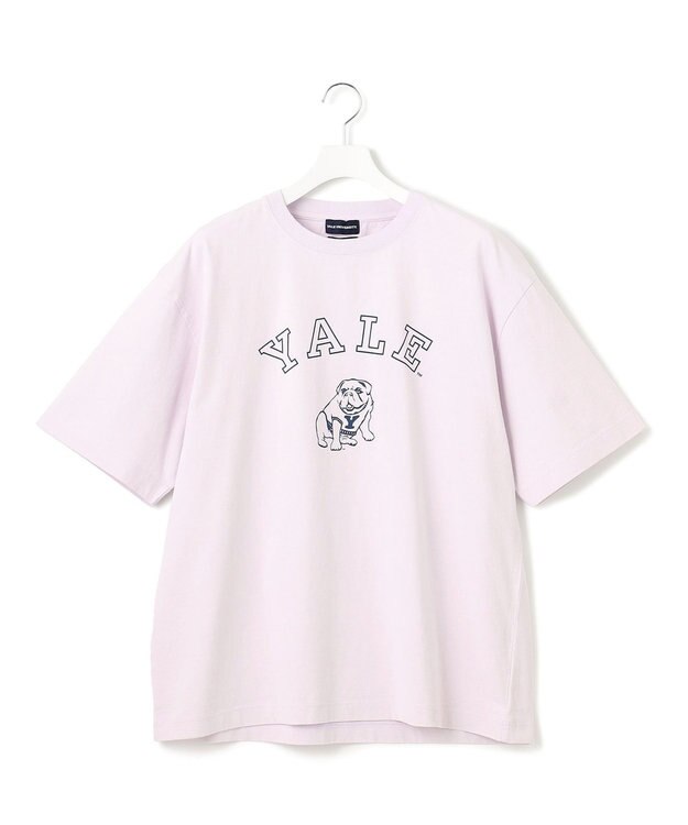 J.PRESS YORK STREET 【UNISEX】YALEブルドックプリント Tシャツ ライラック