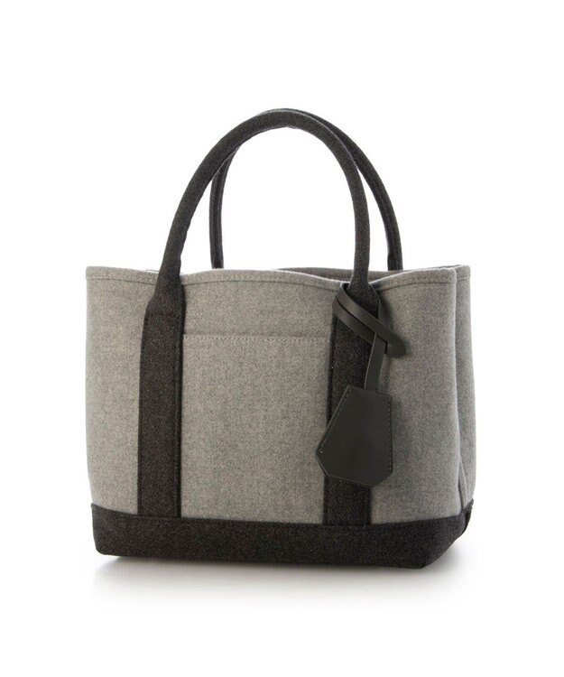 UNBILLION カシュカシュ cachechche / メルトン風パーテーショントート ダークグレー