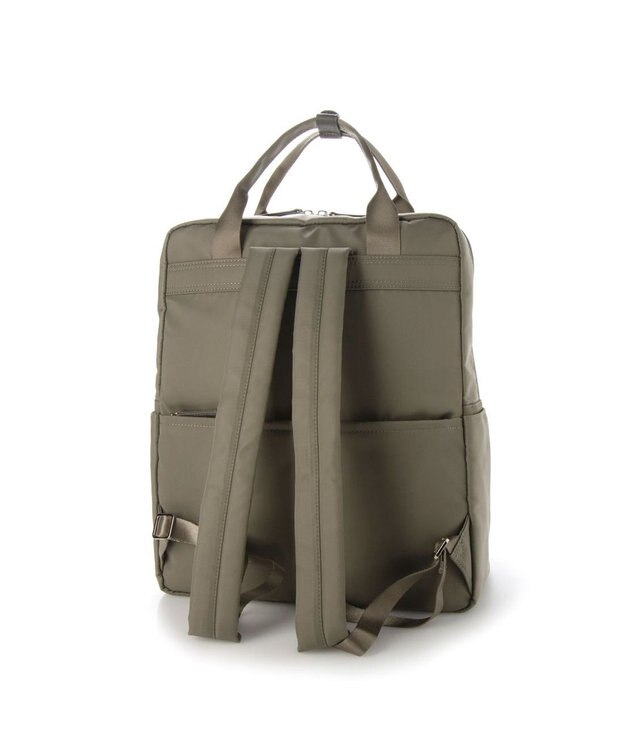 LA BAGAGERIE 10ポケット持ち手付きリュック Lサイズ グレージュ