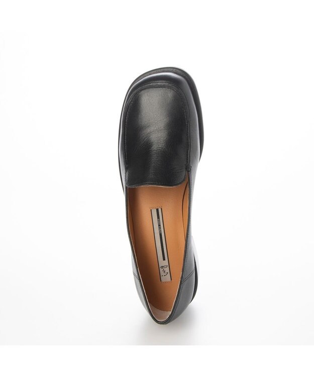 ing <ing>ヒールアップローファー ブラック