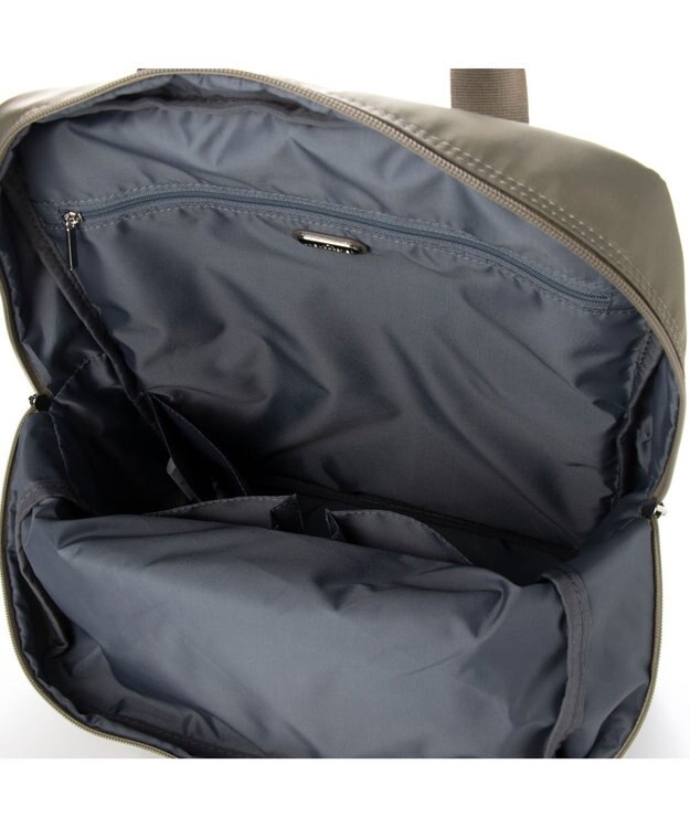 LA BAGAGERIE 10ポケット持ち手付きリュック Lサイズ グレージュ