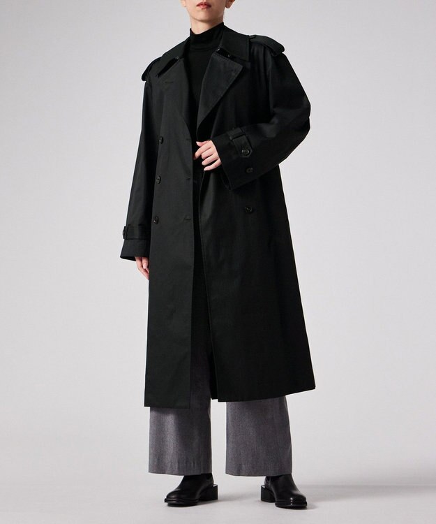 Paul Smith ヘリンボーン トレンチコート ブラック