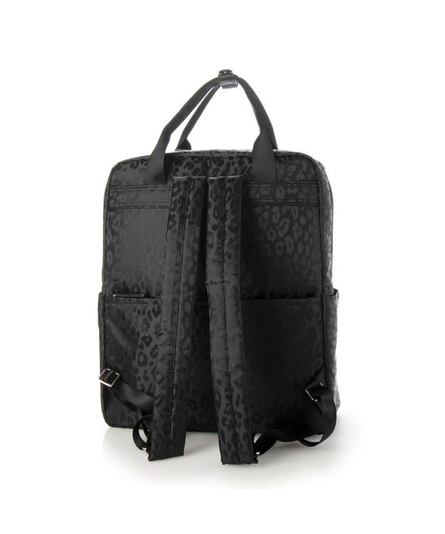 LA BAGAGERIE 10ポケット持ち手付きリュック Lサイズ レオパード