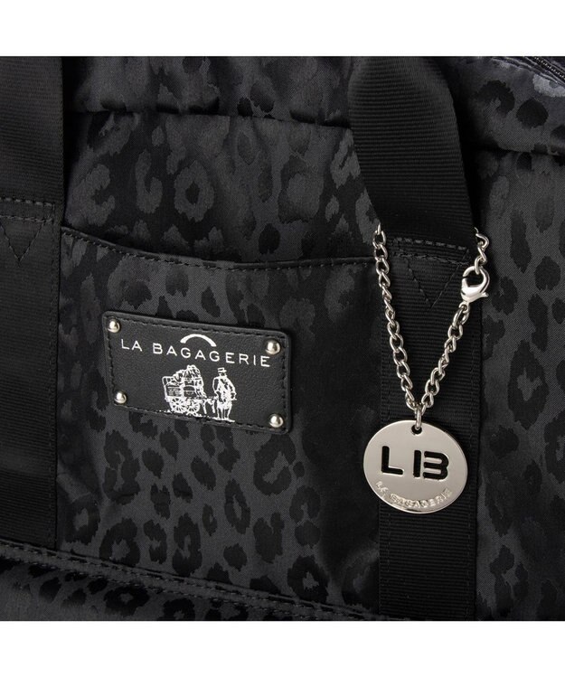 LA BAGAGERIE 10ポケット持ち手付きリュック Lサイズ レオパード