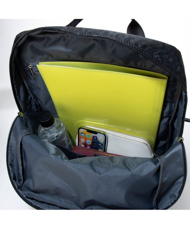 LA BAGAGERIE 10ポケット持ち手付きリュック Lサイズ レオパード