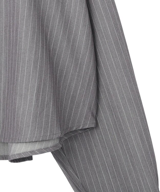 AMERICAN HOLIC 【2点セット・マルチ機能】タイトスカート+ショート丈シャツ Stripe Gray