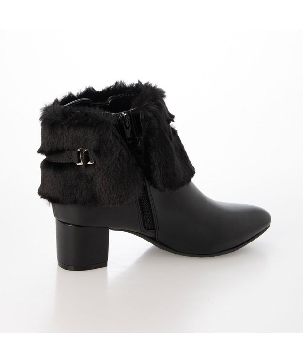 ing <Pitti>4WAYファービジューリボンベルトショートブーツ ブラック