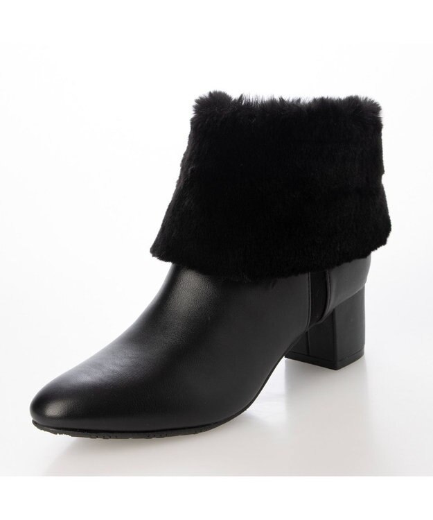 ing <Pitti>4WAYファービジューリボンベルトショートブーツ ブラック