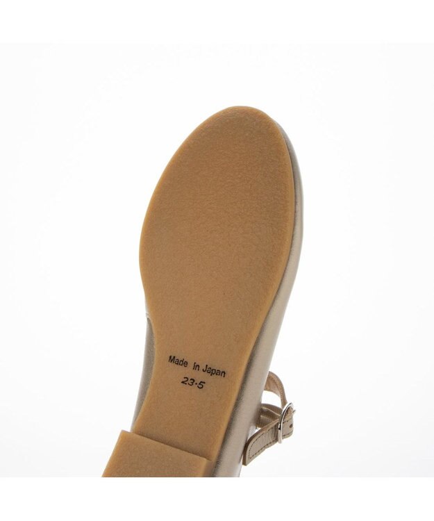 ing 【WEB限定】メリージェーンフラットシューズ ゴールド