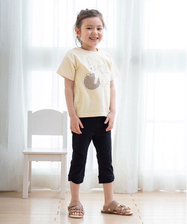 ANY KIDS オーガビッツアニマルTシャツ エクリュ（いぬ）