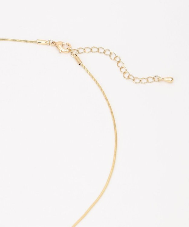 ANY SIS クリアストーン ネックレス ライトゴールド