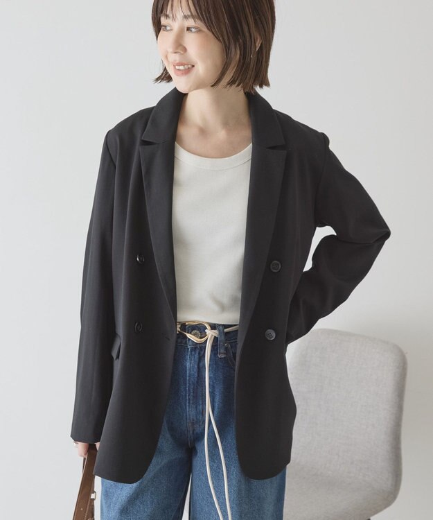 AMERICAN HOLIC Ｗテーラードジャケット Black