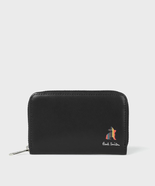 Paul Smith マーケトリー ブライトストライプ ラビット カード＆コインケース ブラック