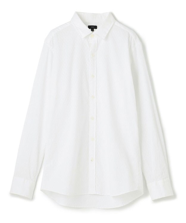 JOSEPH HOMME アロージャガードストレッチ　レギュラーカラーシャツ ホワイト系