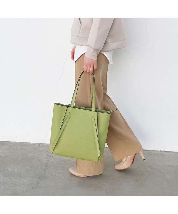 PELLE BORSA B5レザートート Fine フィーネ 5441 レタスグリーン