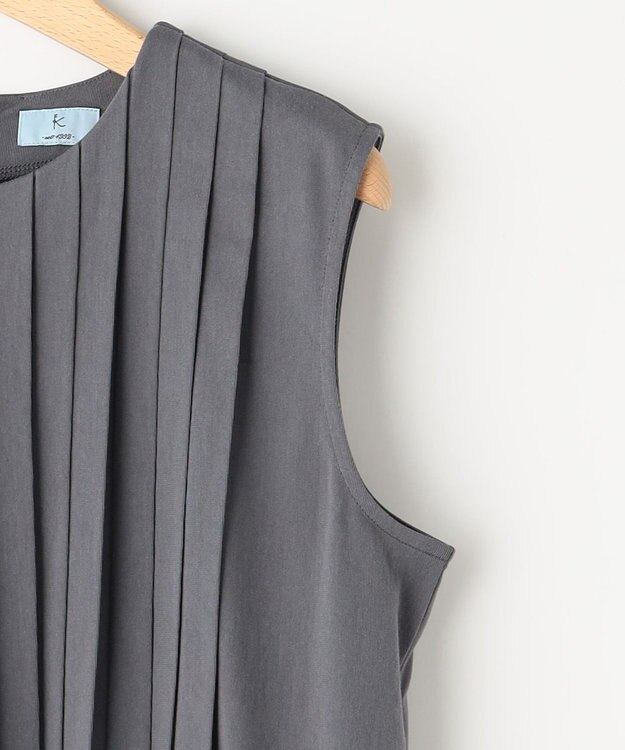 組曲 S サマージャージタック ワンピース グレー系