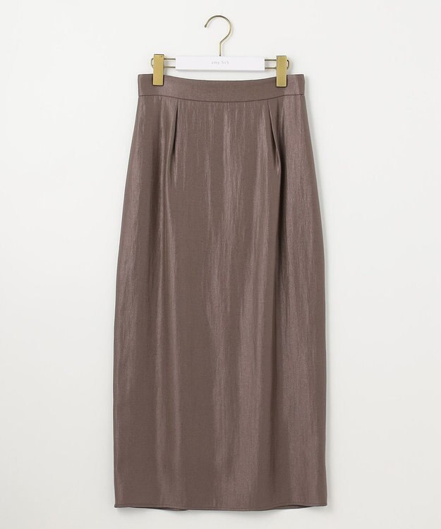 ANY SIS 【洗える】ソフトグリッターペンシル スカート モカ