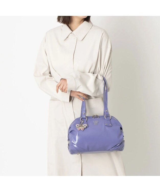 ANNA SUI ルーチェ ボストンバッグ パープル