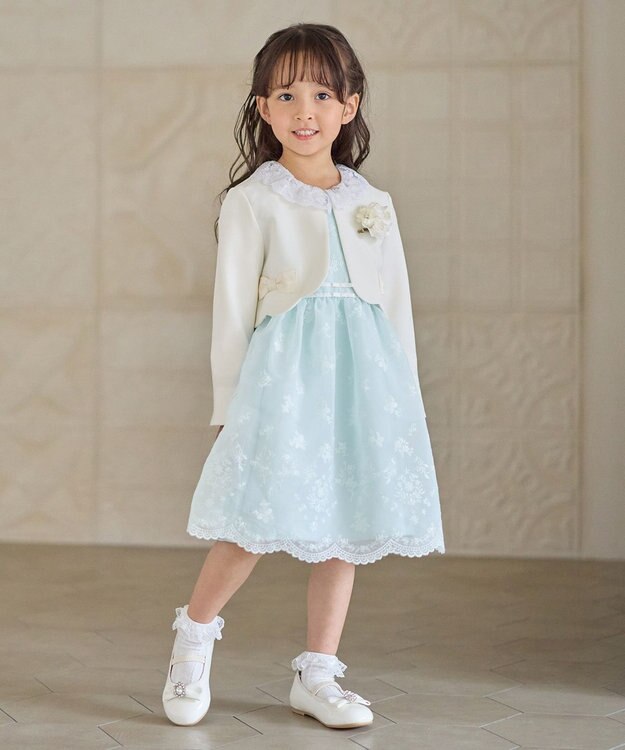 ANY KIDS 襟レース ブラウス ホワイト