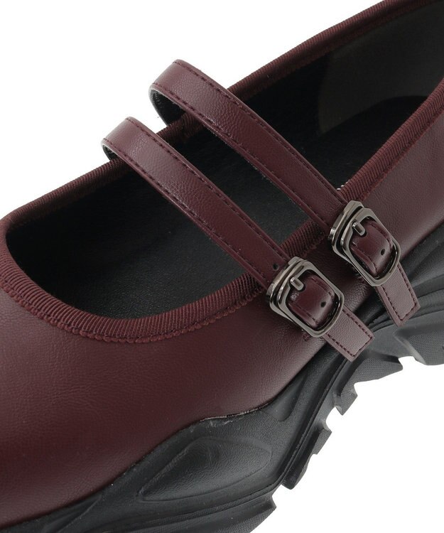 earth music&ecology ＯＲｉｅｎｔａｌ　ＴＲａｆｆｉｃ　メリージェーンスニーカー Bordeaux