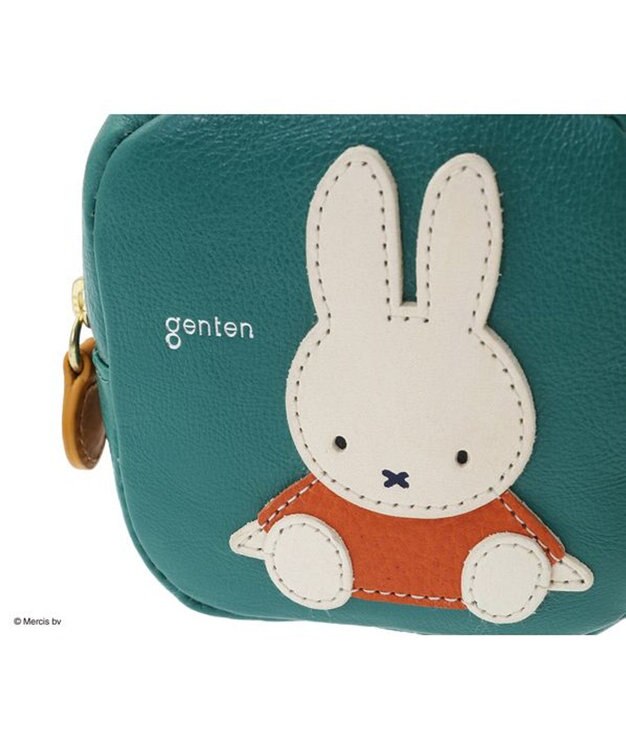 genten 【WEB限定】miffy collection ポーチ「ミッフィー」 グリーン