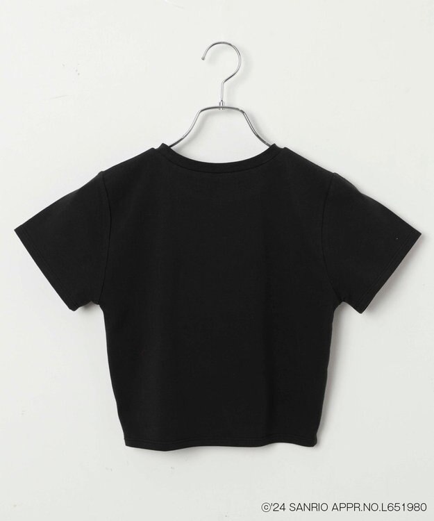 WEGO 【サンリオ】HELLOKITTYコラボラインストーンワンポイントT ブラック