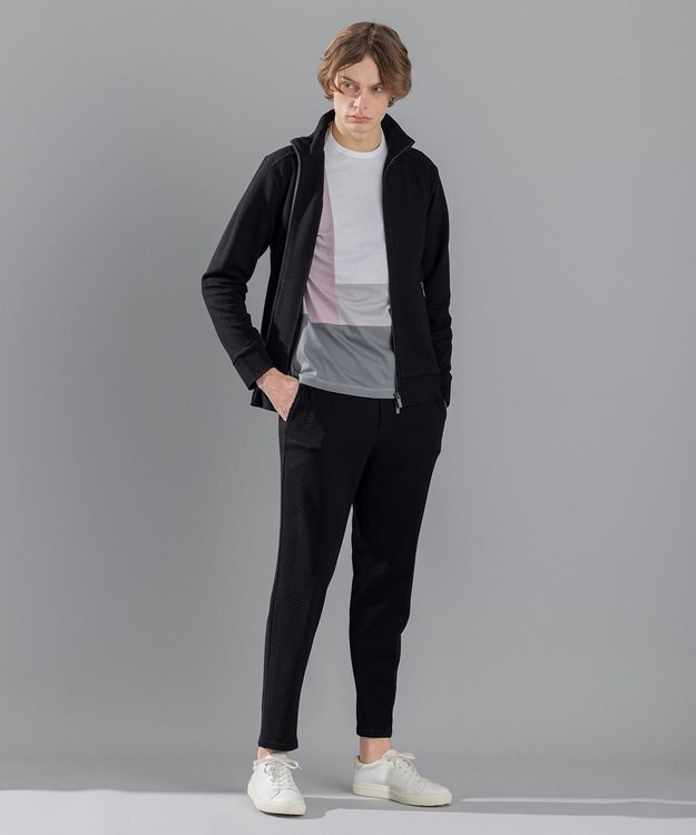 JOSEPH HOMME カラーコットンブロック クルーネックＴシャツ ホワイト系3