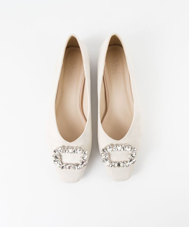 BONTRE 【MIONOTIS/ミオノティス】ビジューバックルパンプス/717B ベージュ