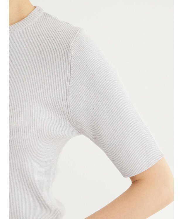 Green Parks 洗える　コンパクトニットプルオーバー Light Gray