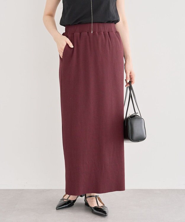 Green Parks ・ＥＬＥＮＣＡＲＥ　ＤＵＥ　リブナロースカート Bordeaux