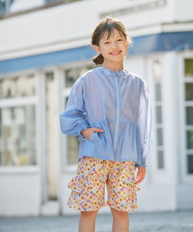 組曲 KIDS 【150-160㎝】シアー ブルゾン サックスブルー