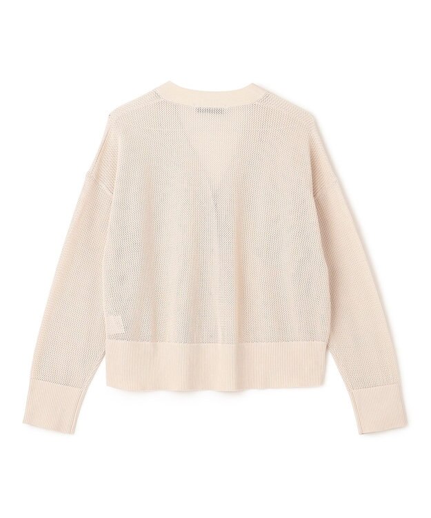 UNFILO メッシュニット カーディガン ベージュ