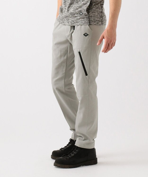 JOSEPH ABBOUD MOUNTAIN クレープドットエアー パンツ ライトグレー系