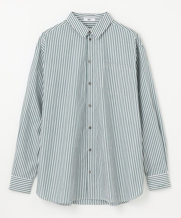 NAVE シャーティング グリーンストライプ