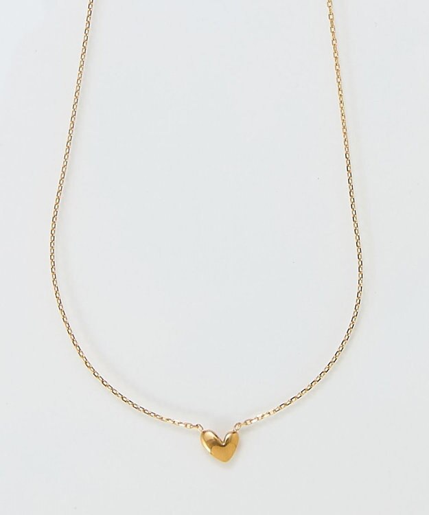 Phoebe 【限定セット】スリークハートネックレス×ロングツイストメタルパールクリップイヤリング ホワイト