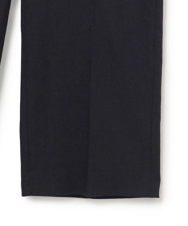 23区 L 【セットアップ対応/防シワ性/洗える】アイアスマットストレッチ セミワイド パンツ ネイビー系