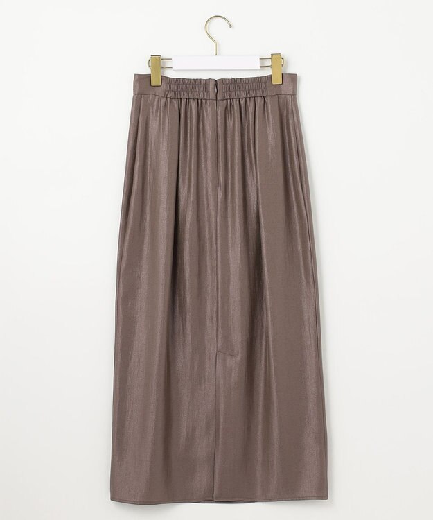 ANY SIS 【洗える】ソフトグリッターペンシル スカート モカ