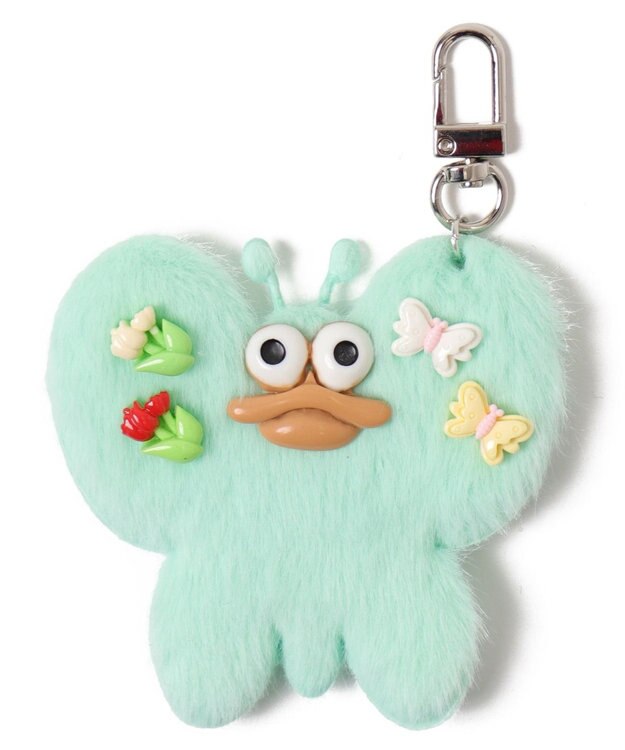 WEGO ぱたぱたちょうちょモンスターぬいぐるみキーホルダー グリーン