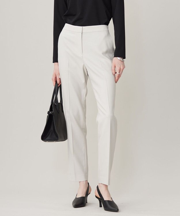 ICB 【洗える】プロヴィスウールツイル スティックパンツ ベージュ系