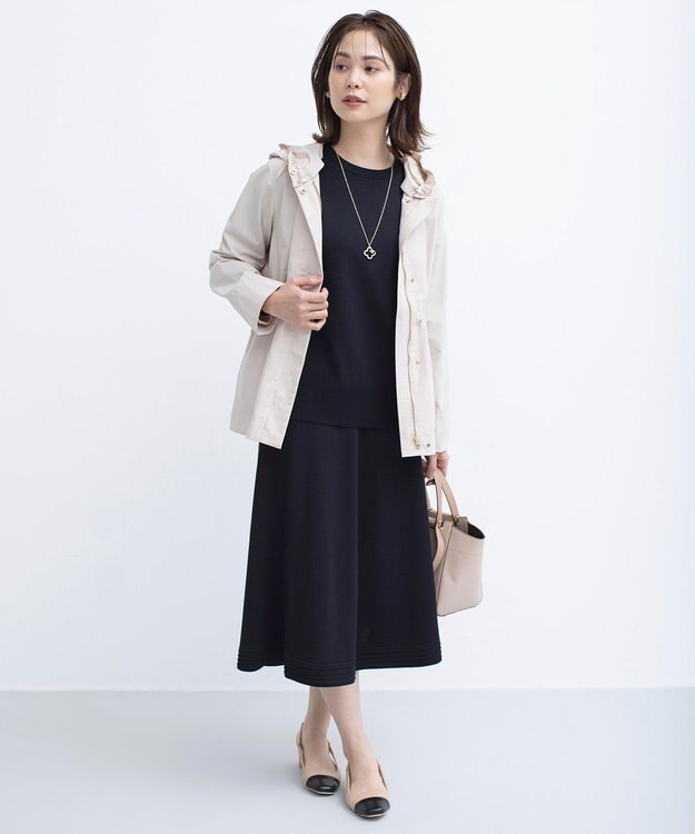 組曲 【WEB限定カラーあり】MINA バックリボンニットプルオーバー ブラック系