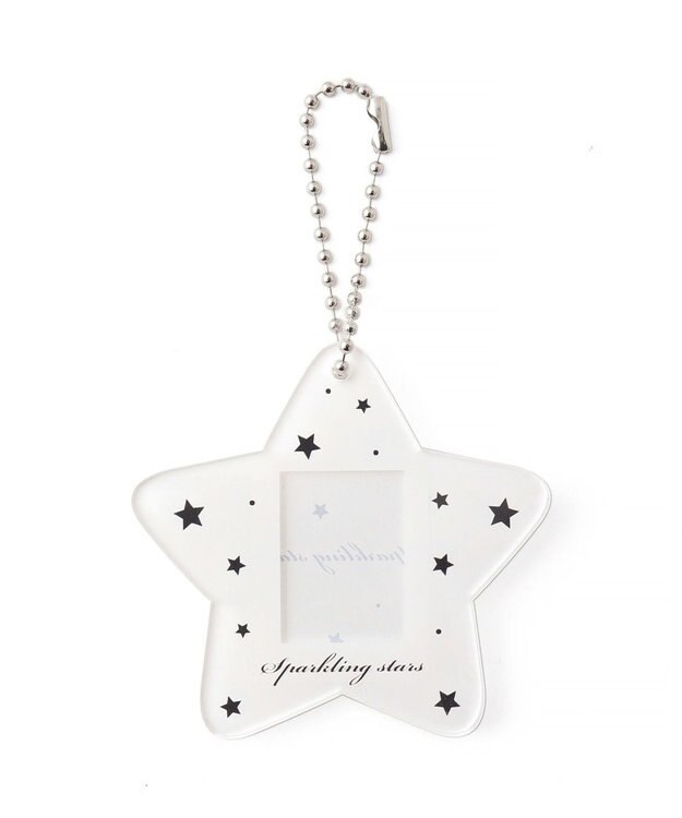 WEGO 【痛バ＆推し活グッズ】スターIDフォトケースキーホルダー ホワイト