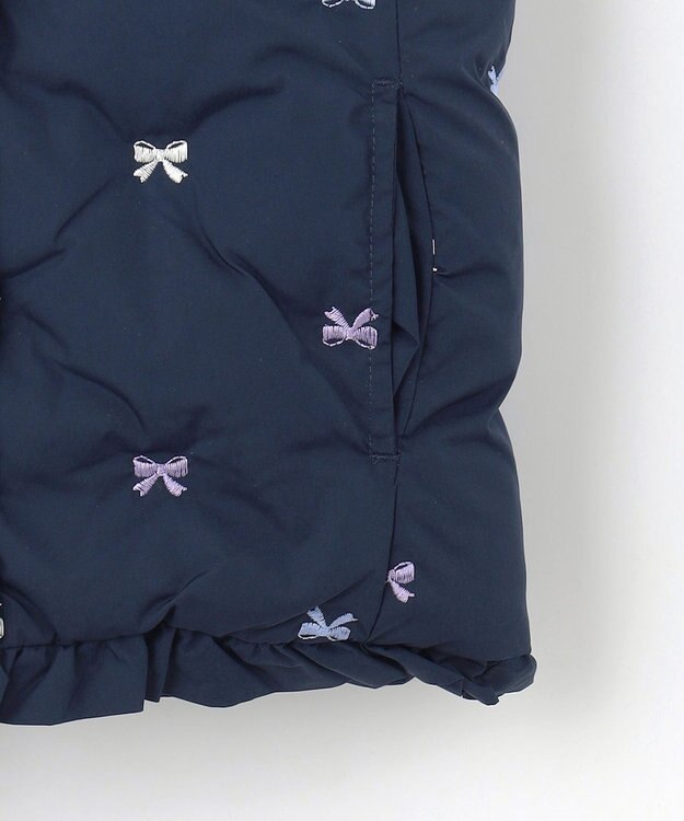 ANY KIDS 中綿リバーシブルベスト ネイビー