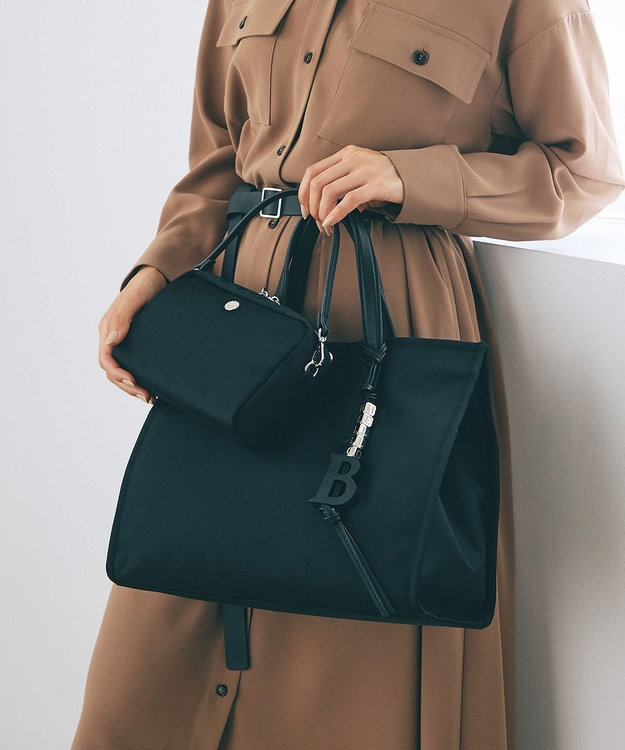 TOPKAPI LEE11月号掲載！【Breath TOPKAPI】撥水 マルチway スクエア A4 トートバッグ / 10ポケット ブラック