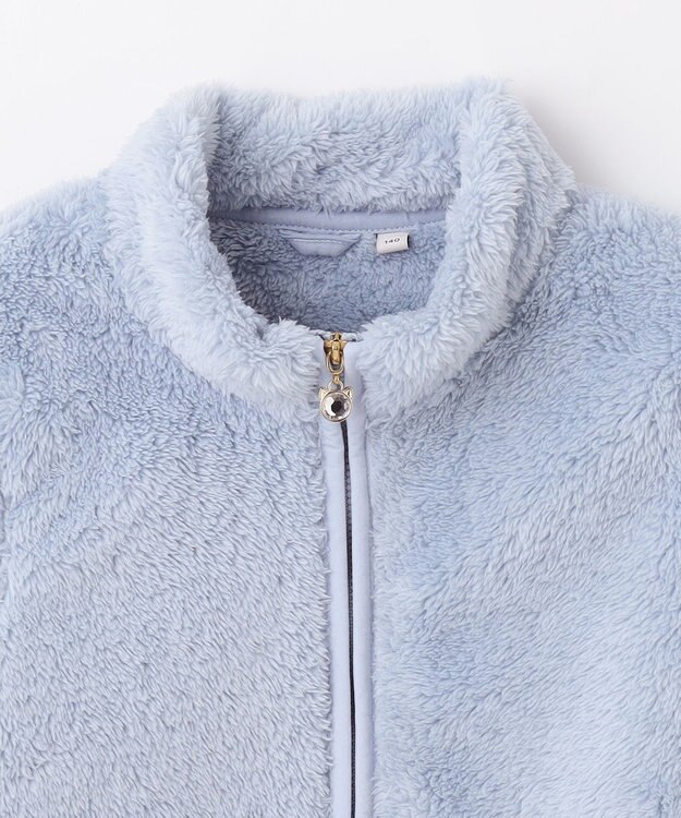 ANY KIDS ネコポケットボアブルゾン サックスブルー