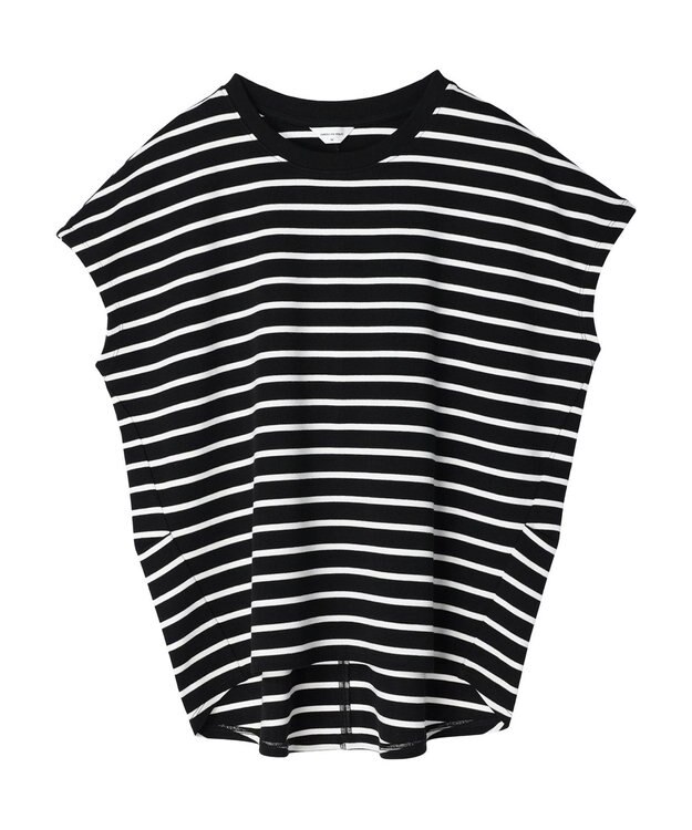 AMERICAN HOLIC キレイＣｏｔｔｏｎフレンチスリーブカットプルオーバー Border